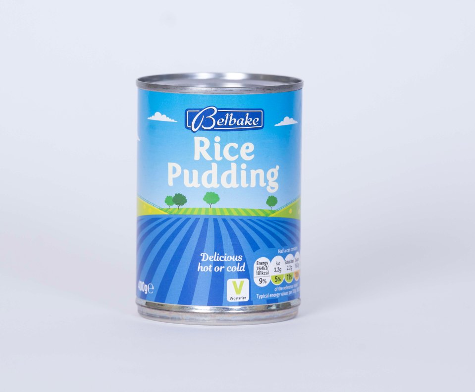 Lidl's Belbake Rice Pudding scored three out of five