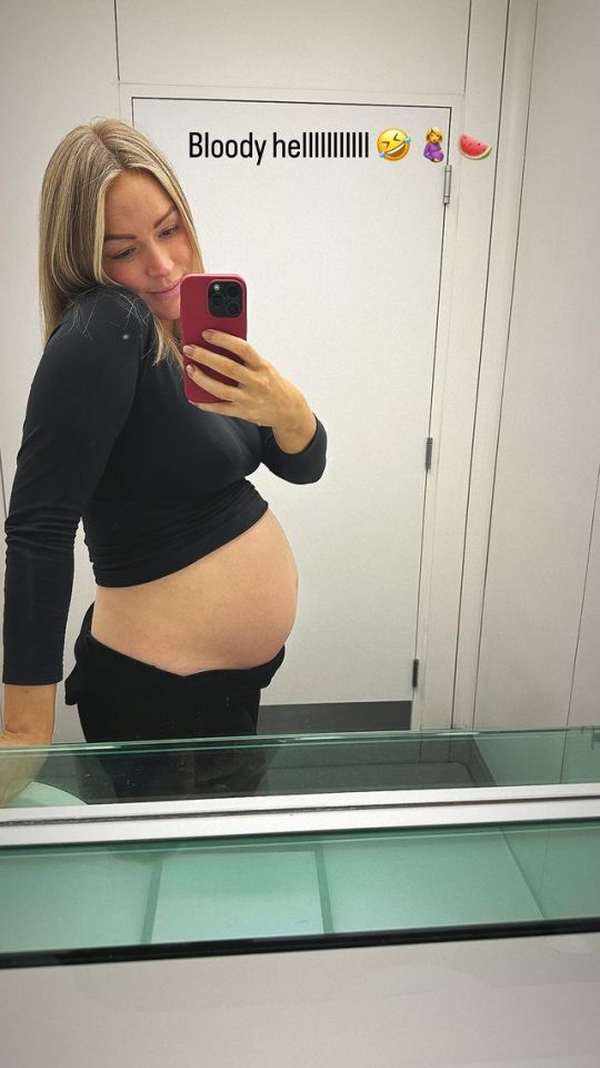 Laura Woods has showed off her baby bump on Instagram