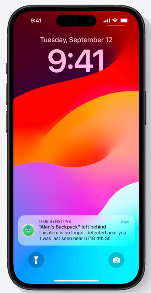 Your iPhone can even alert you when you've left an AirTag-tracked item behind