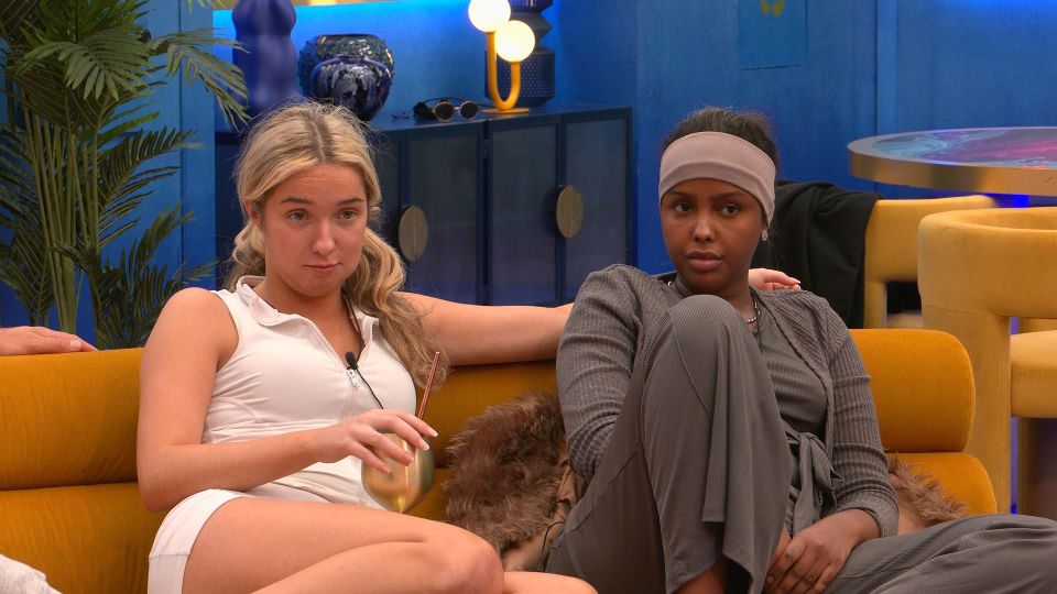 Earlier in the series Hanah, right, went on hunger strike after she was punished by Big Brother