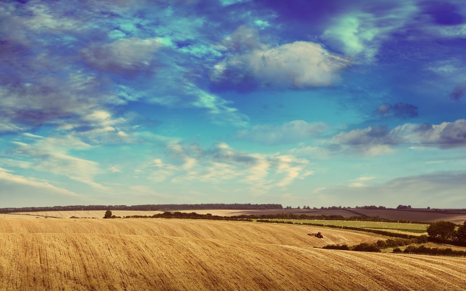 The Lincolnshire Wolds is considered an area of outstanding natural beauty in England