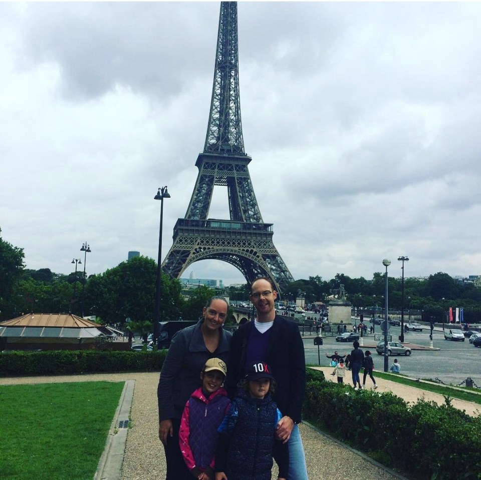 The family in Paris in 2018