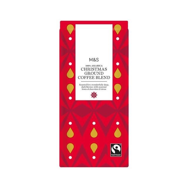 a bag of m & s christmas ground coffee blend