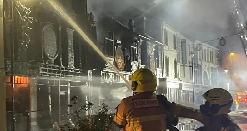 Firefighters battled bravely to douse the flames