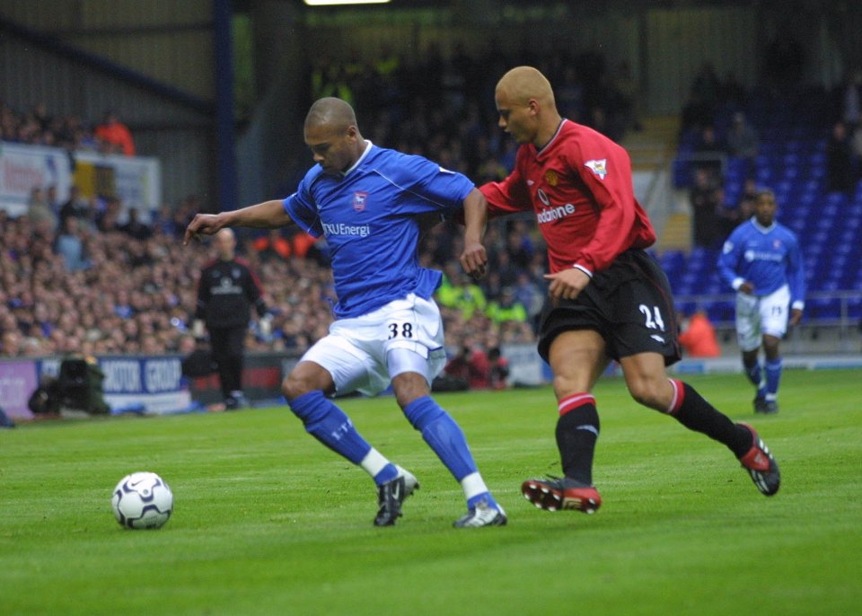 Wes Brown had established himself in the Red Devils squad by 2002