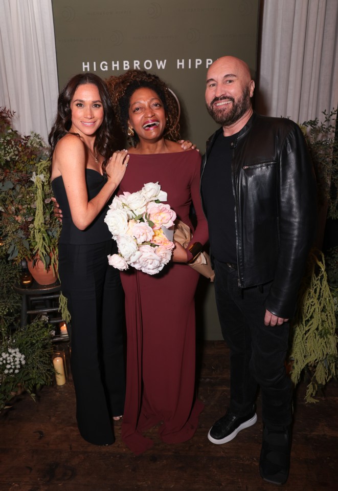 Meghan, Duchess of Sussex, Kadi Lee and Serge Normant at the Launch of Highbrow Hippie Haircare & Wellness