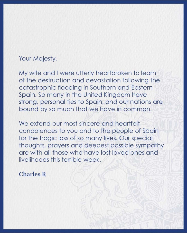 a letter from charles r is addressed to his majesty