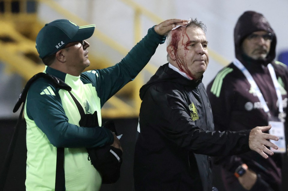 Honduras have been punished after Mexico boss Javier Aguirre was hit by a beer can