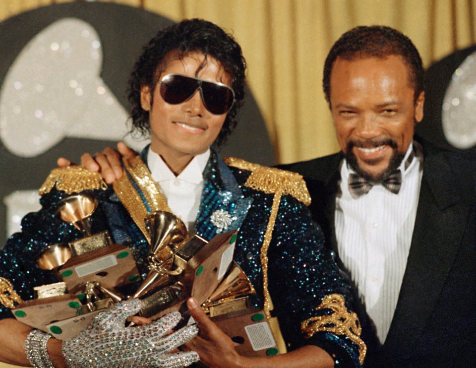 Quincy Jones, who has died at the age of 91, produced Michael Jackson’s big three albums Off The Wall, Thriller and Bad