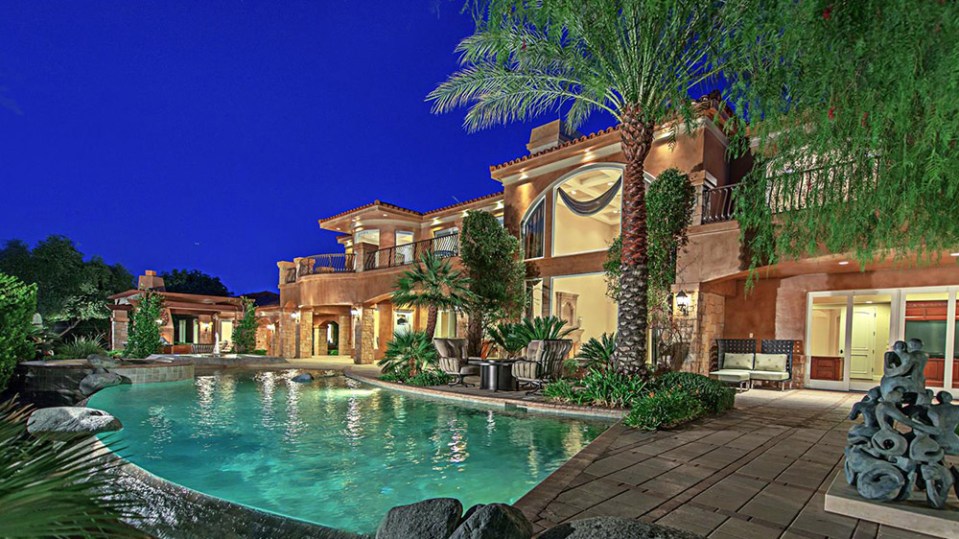 Tyson now lives in this Las Vegas villa