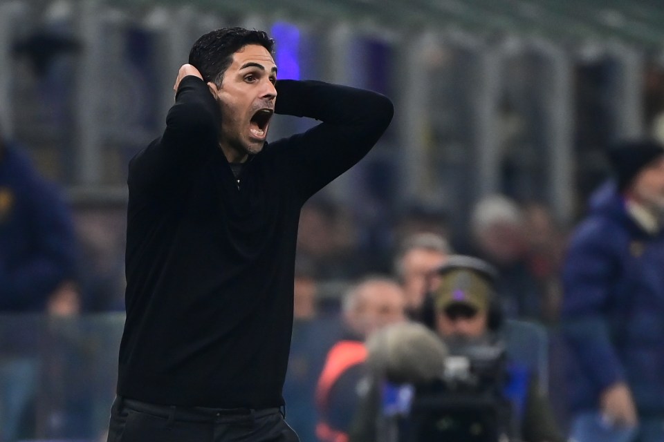 Mikel Arteta was left seething with the officials after Arsenal's 1-0 defeat to Inter Milan