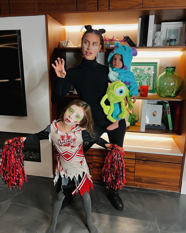 Ferne got into the spirit of Halloween with daughters Finty and Sunday