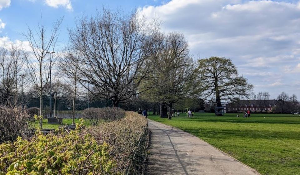 Morden Recreation Park, where the assault took place