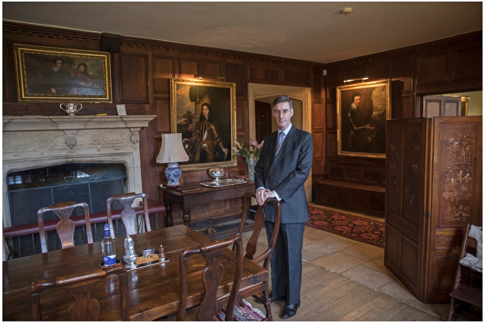 The Rees-Mogg family home has paintings by the old masters on the walls