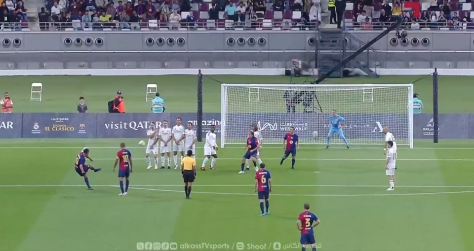 Ronaldinho showed he still has it with a sleek free-kick