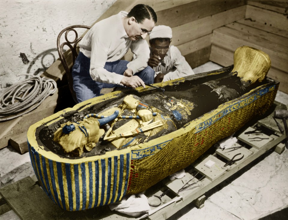 English Egyptologist Howard Carter (1873-1939) in Egypt in 1923