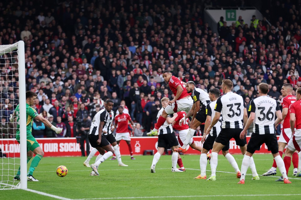 Murillo thumped home a header to put Forest in front at half-time