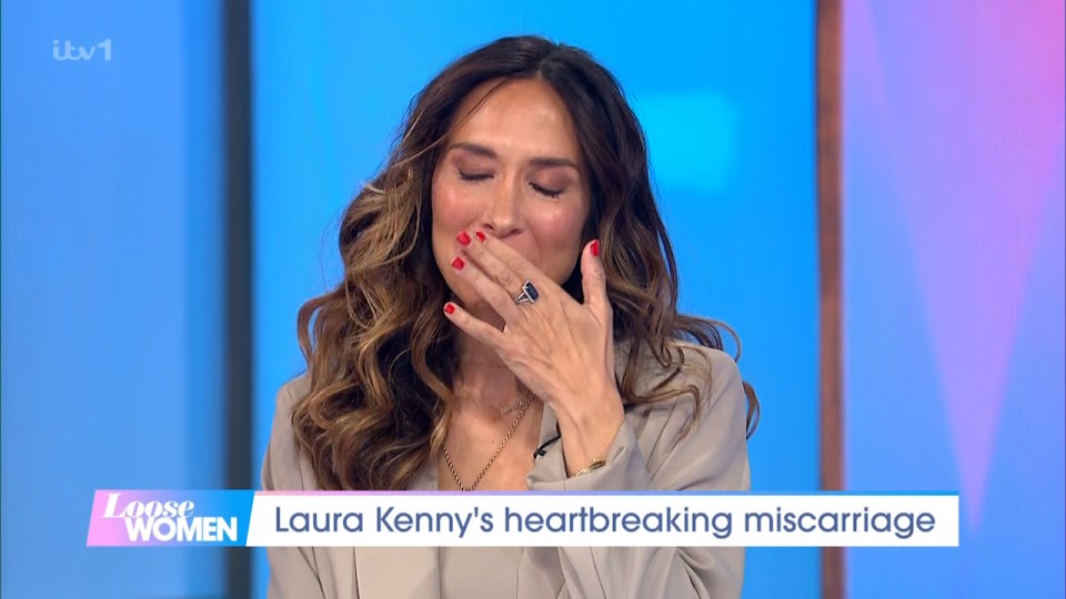 Myleene Klass broke down in tears on Loose Women today