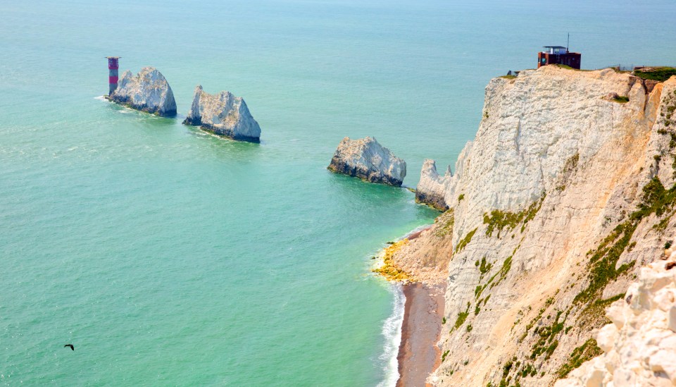 The Needles (pictured) are one of Rob’s favourite places to take his four sons