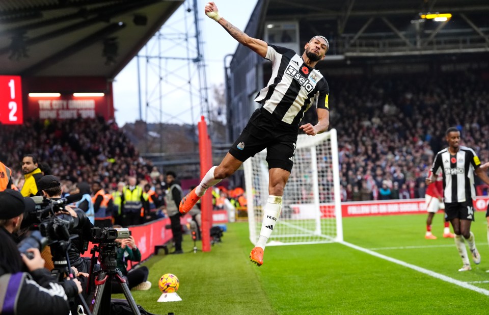 Joelinton rose highest with the quality of his goal and his celebration