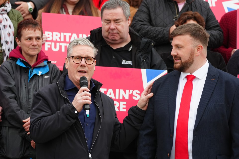 MP Chris Webb with Labour leader Sir Keir Starmer