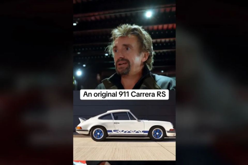 Man talking about an original 911 Carrera RS.