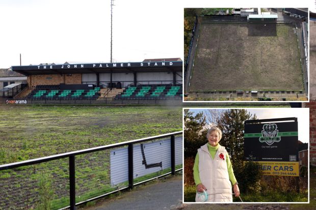 a collage of photos shows the john palmer stand