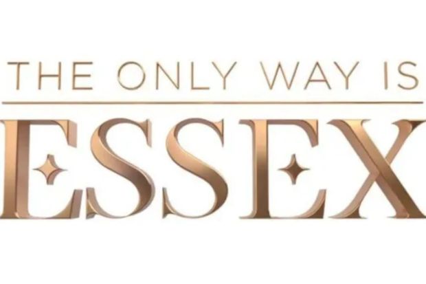 the only way is essex logo on a white background