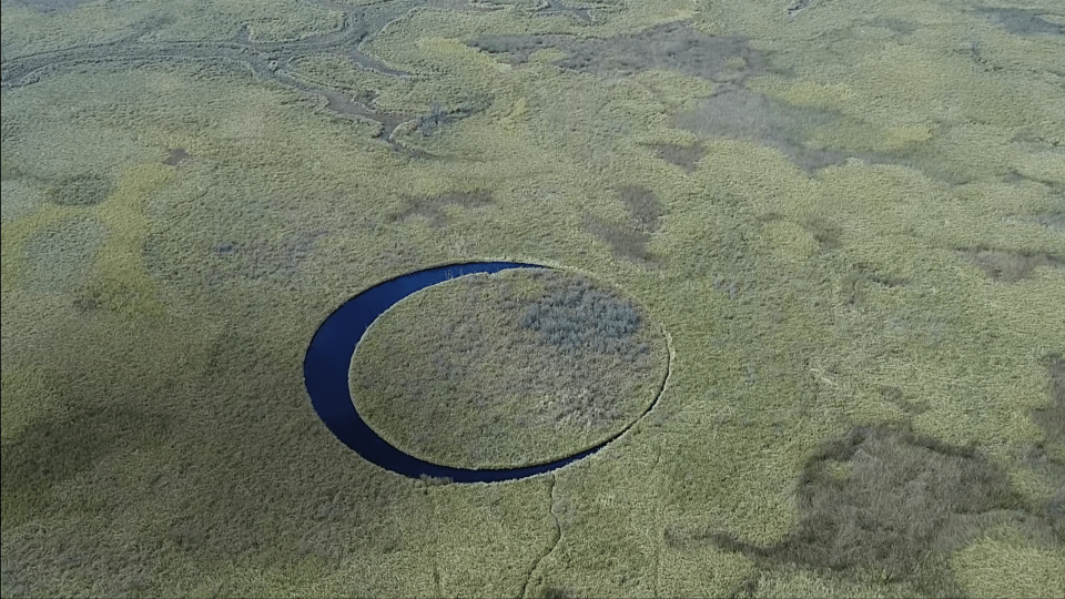 A mysterious spinning island shaped like a perfect circle has left explorers baffled for years