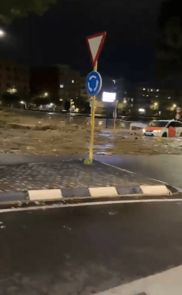 Murky water and debris cascaded into the previously dry roads with little warning