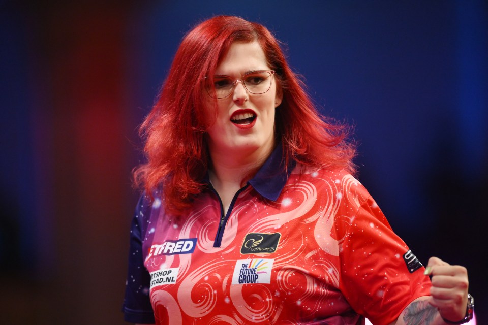 Transgender Noa-Lynn van Leuven has drawn two former world champs in the Grand Slam of Darts group stage