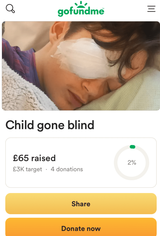 His family have started a fundraiser