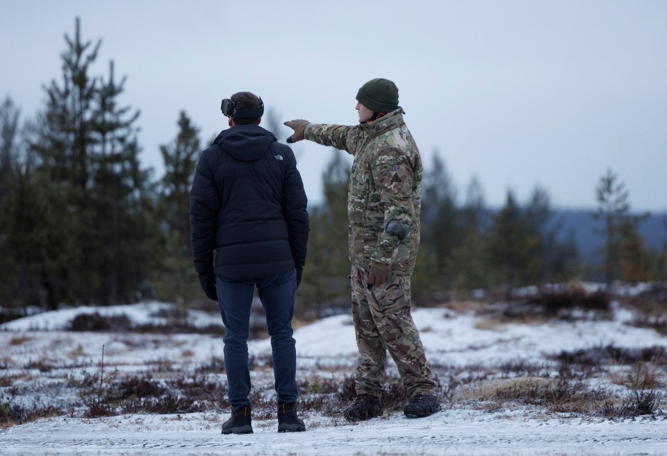 The Sun joined British troops in Santa’s hometown