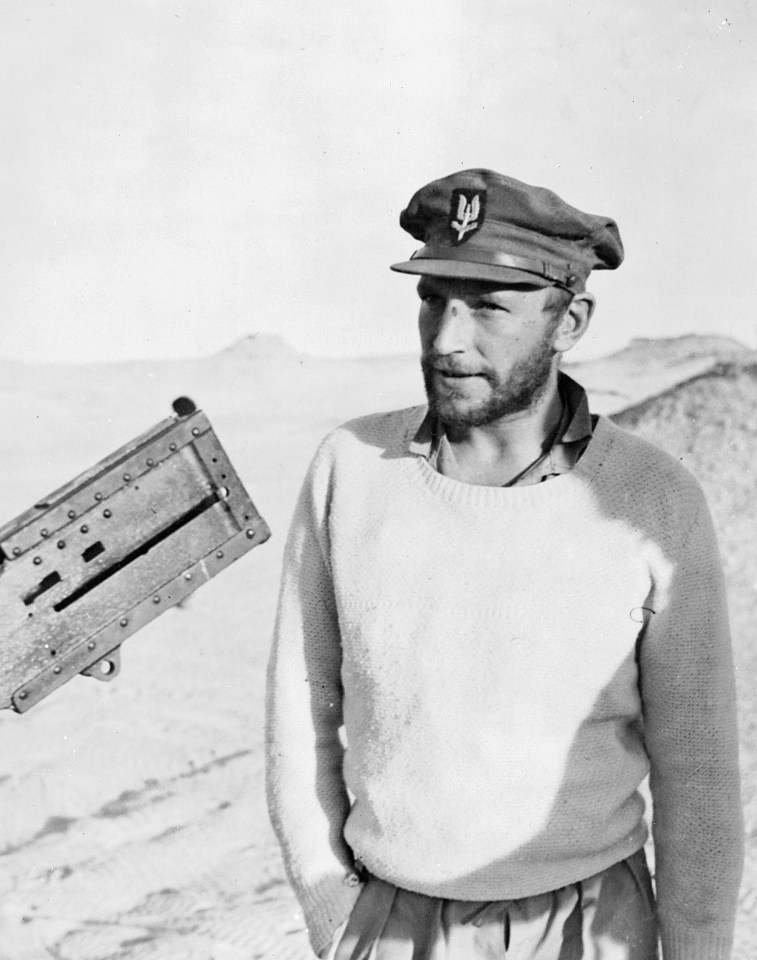 Lt-Colonel Blair ‘Paddy’ Mayne in his SAS cap