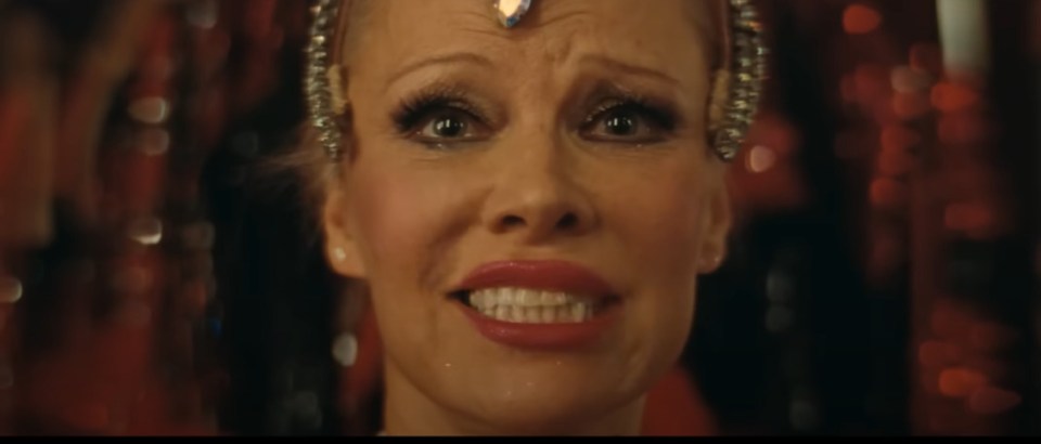 Pamela Anderson can be seen playing a struggling Las Vegas showgirl in a new trailer