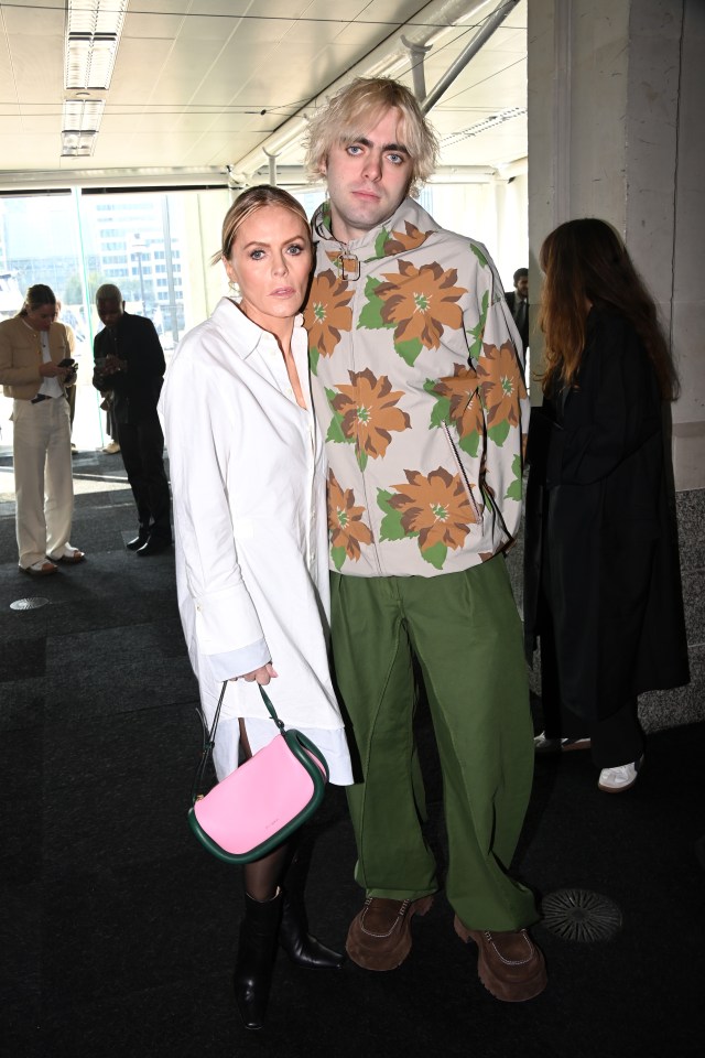 Patsy Kensit and her tall son Lennon Gallagher