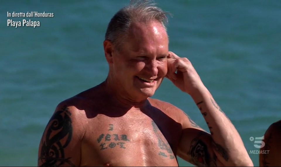 Gazza on the Italian version of I'm a Celeb!