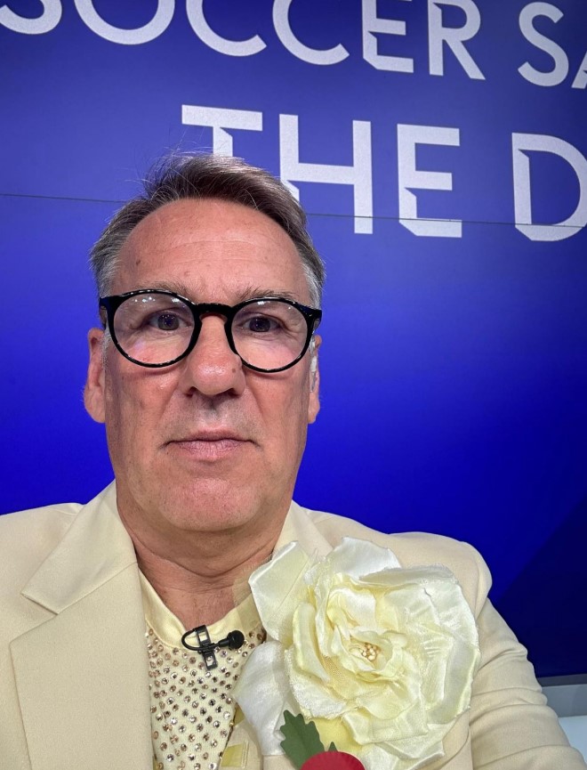 Paul Merson wore an incredible outfit on his return to Sky Sports' Soccer Saturday