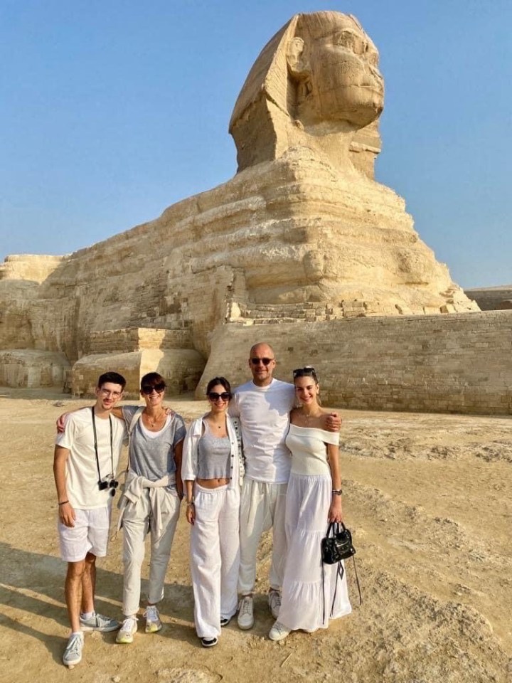 The Guardiola family enjoyed a once in a lifetime trip to Egypt