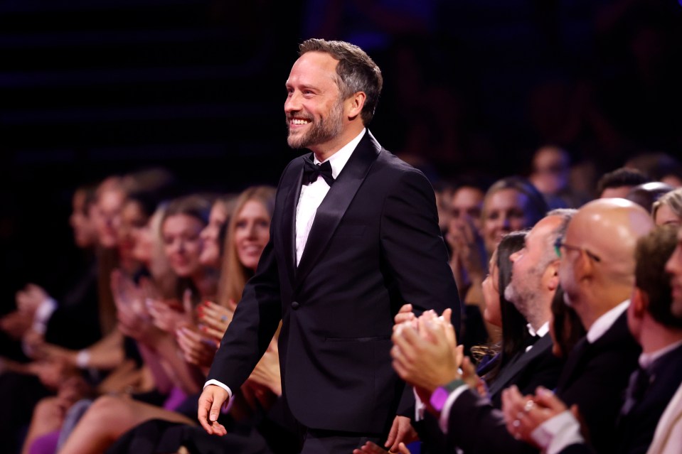 Peter Ash accepts the Serial Drama Performance Award for Coronation Street for his performance.