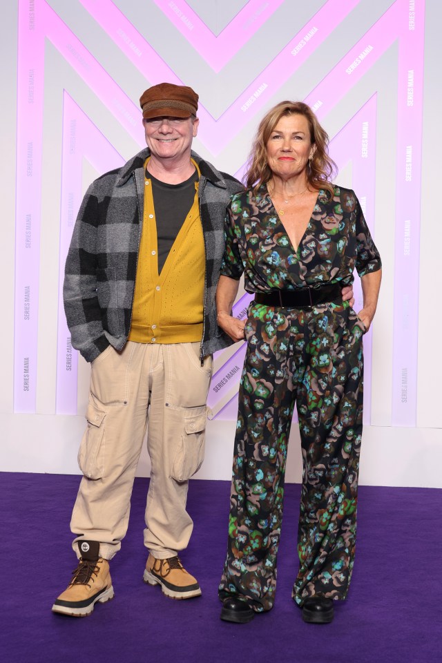 Peter and Robin attending the Series Mania Festival on March 20, 2024 in Lille, France