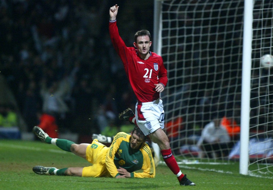 Francis Jeffers scored on his one and only England appearance too