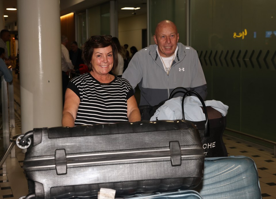 Coleen Rooney's parents arrived in Australia today ahead of the first I'm A Celeb eviction