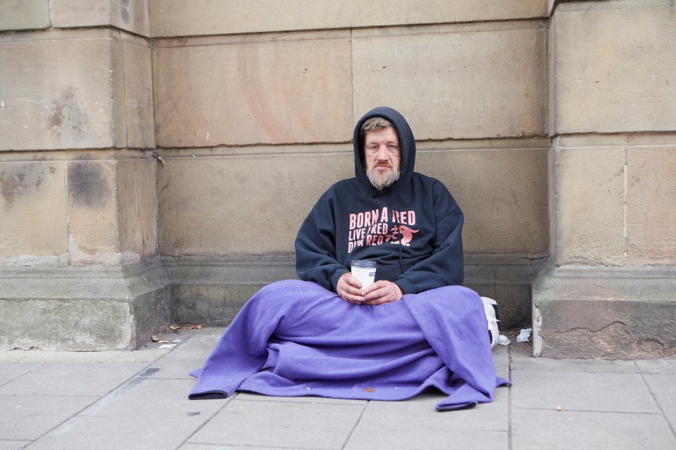 Craig Bowley is now sober but homeless