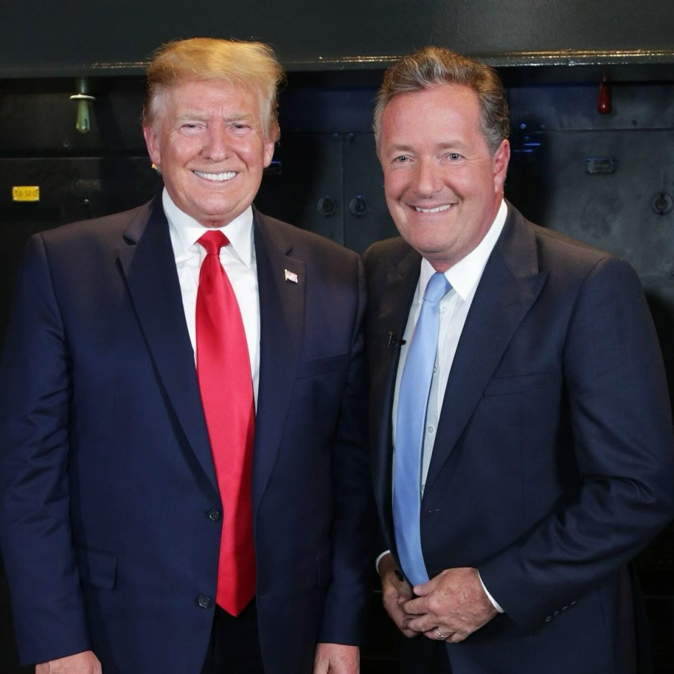 Piers personally called Trump on Wednesday morning to congratulate him