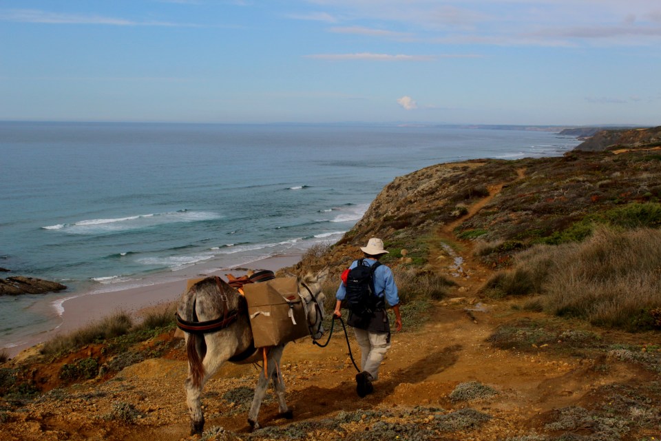 Donkey treks take place along the Burros e Artes (pictured)