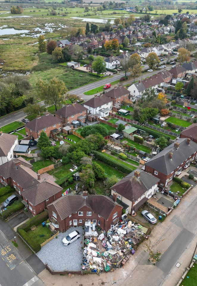 The 'house of horrors' on Peach Avenue in Stafford