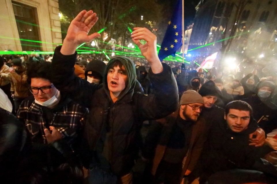 Protesters poured into the capital’s streets