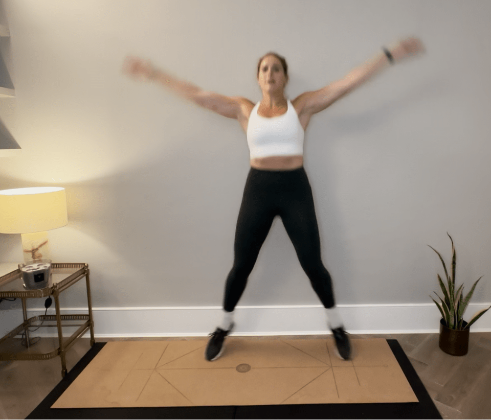 Full-star jumps will work your entire body