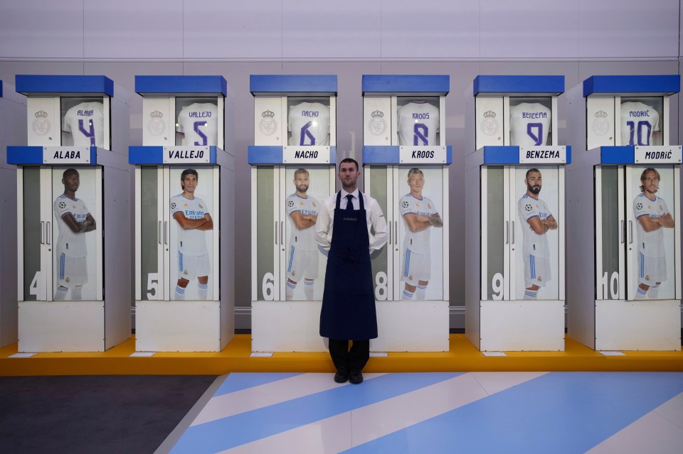 An incredible selection of Real Madrid lockers have gone to auction